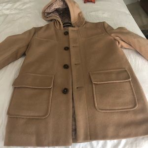 Boys size 10R Ralph Lauren camel wool dress coat